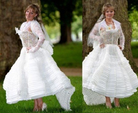 Lấy cảm hứng từ chiếc váy cưới của nữ công tước xứ Cambridge,, Thelma Levett đã thực hiện một bản sao của chiếc váy cưới cho con gái bằng cách sử dụng 5.000 quả bóng bay. Bạn có muốn một chiếc váy cưới như thế này cho con gái của bạn?
